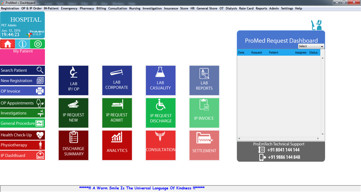 ProMed DashBoard